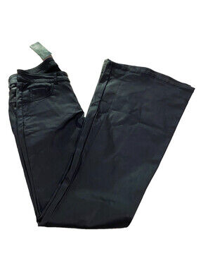 NWT Wild Fable Faux Leather Pants XS Black Flare Leg Pleather Biker Sexy